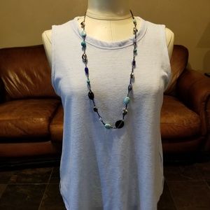 Old Navy Powder Blue Sleeveless Shirt Sz Small